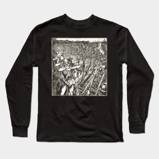 Archers winning the day, Agincourt, 1415 Long Sleeve T-Shirt